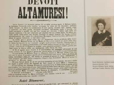 Della sua storia la popolazione venne a conoscenza solo dopo la sua morte, quando nel 1905 padre Annibale richiam� tutta la citt� in occasione dell'elogio funebre nel primo anniversario della sua morte